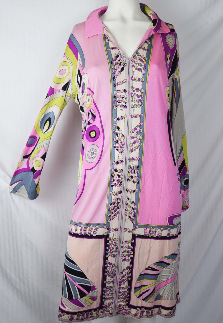 Vintage Emilio Pucci Jersey Shift Dress Large (1 of 6)