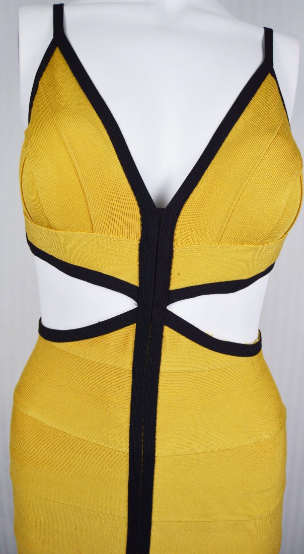 Herve Leger Bandage Dress with Cutouts (1 of 6)