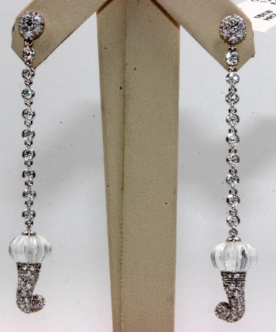 Chantecler Capri 18Kt WG & Crystal Diamond Earrings (1 of 3)