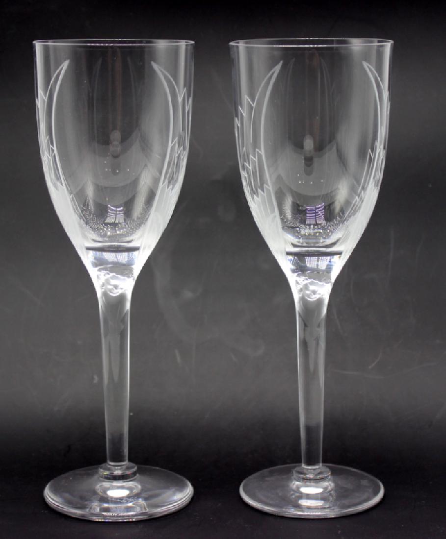 Lalique Clear Crystal "Ange" (10) Champagne Glasses (1 of 4)