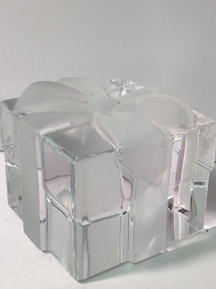 Tiffany & Co. Crystal Gift Box Paperweight