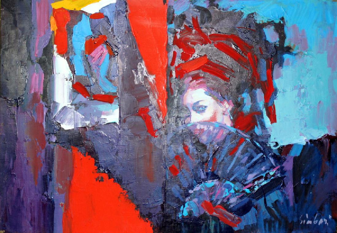 Nicola Simbari (Italian, b.1927-2012) Oil on Canvas (1 of 5)