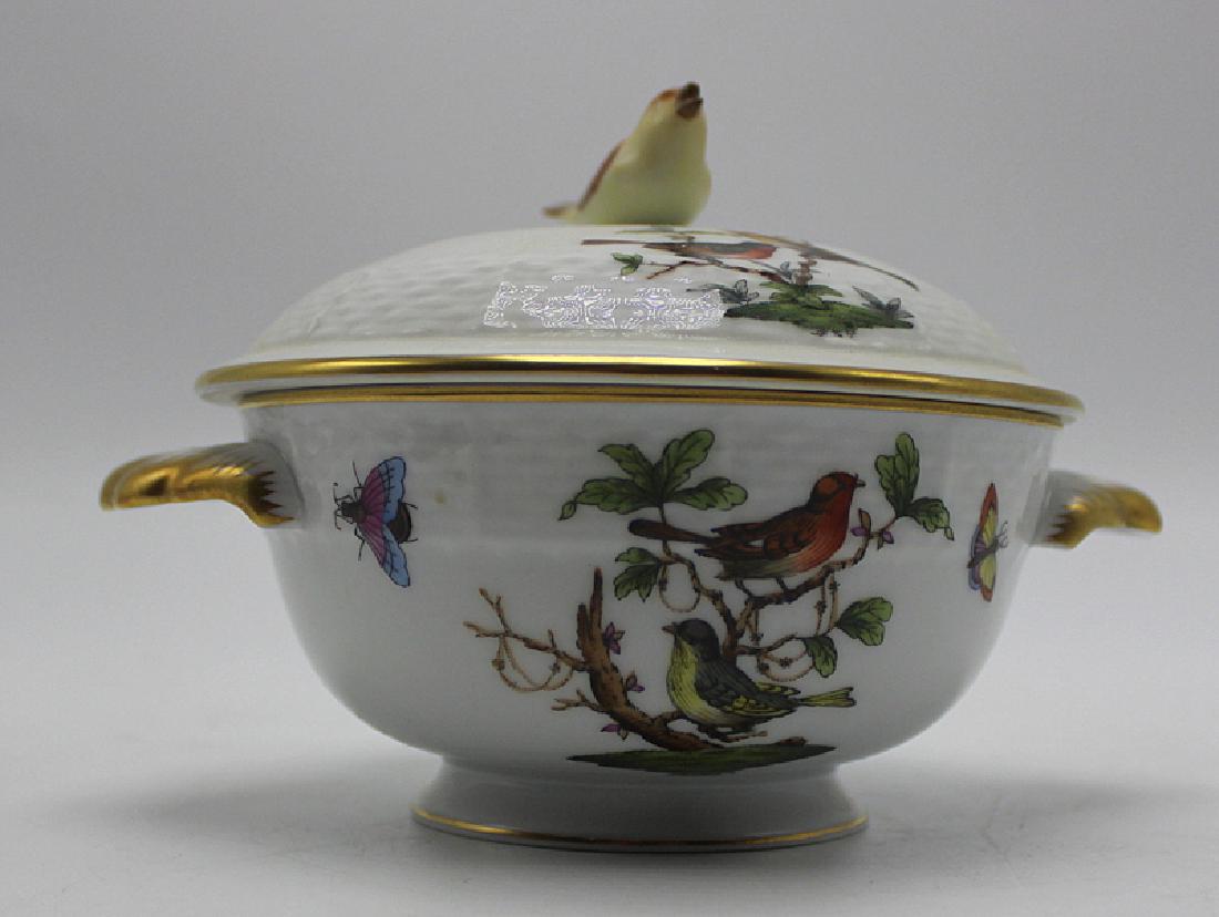 Herend Two-Handled Porcelain Sugar Bowl & Cover (1 of 3)