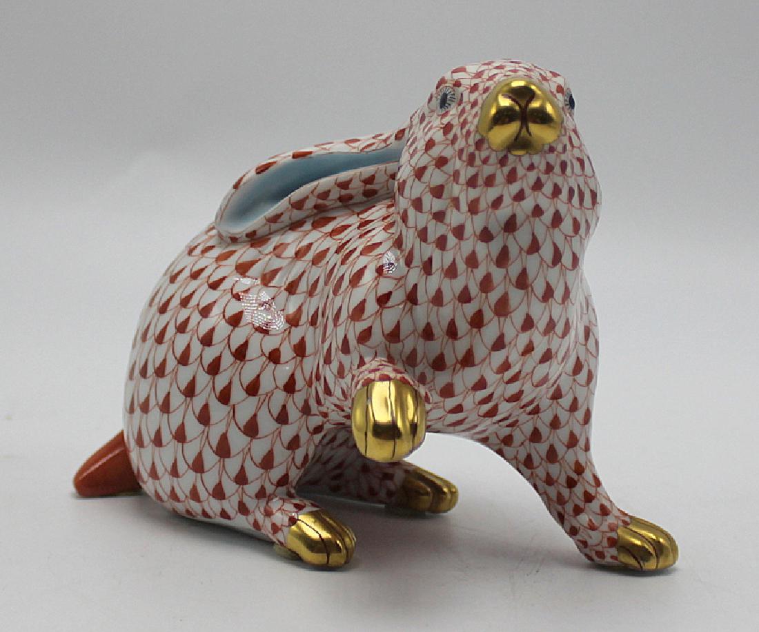 Herend "Sitting Bunny" Rabbit #5335 Handpainted with (1 of 3)