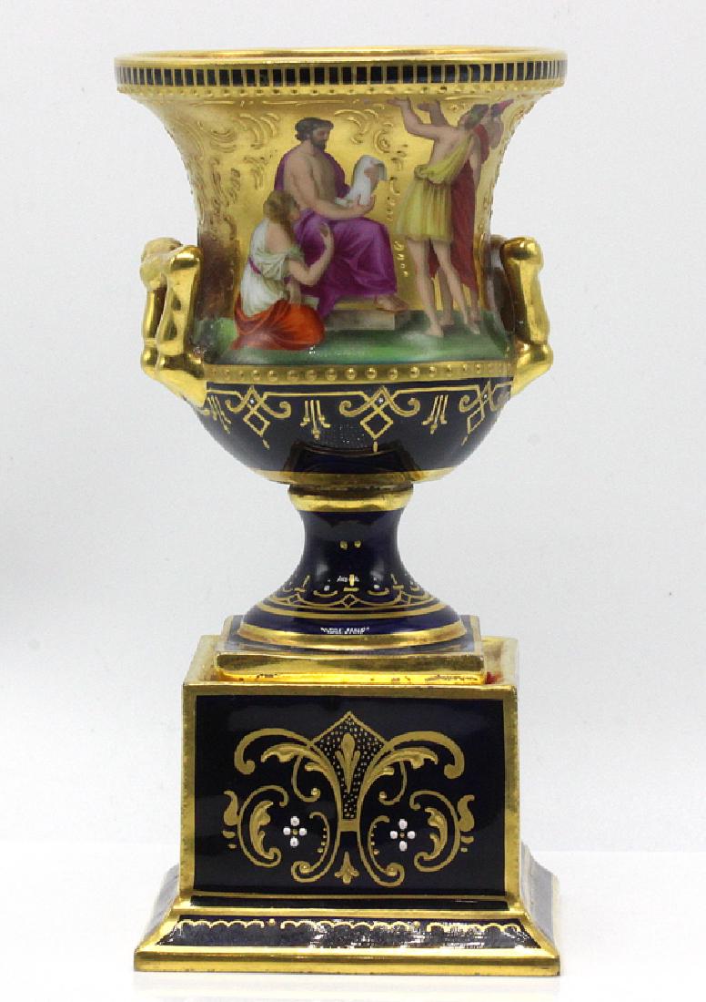 19th C. Vienna Campania Shaped Vase (1 of 5)