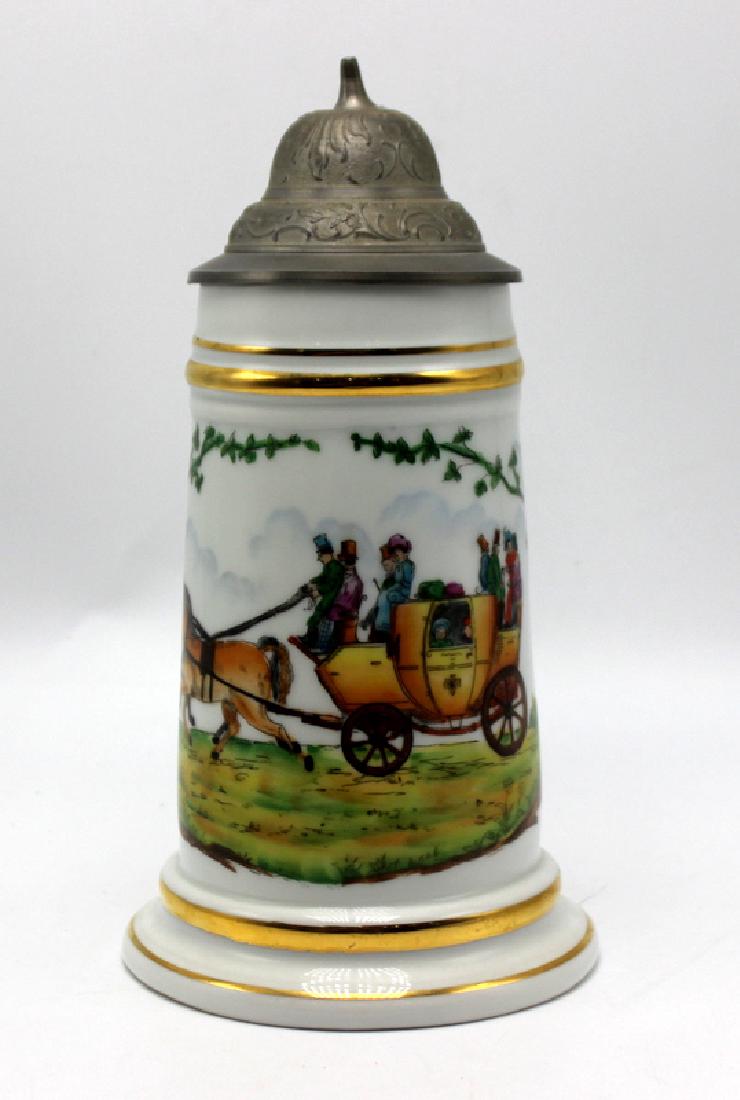 Vintage German Lithophane Beer Stein Decorated with a (1 of 5)