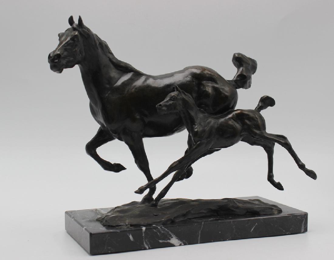 After T.D. Kelsey "Mother & Foal" Bronze Restrike (1 of 3)