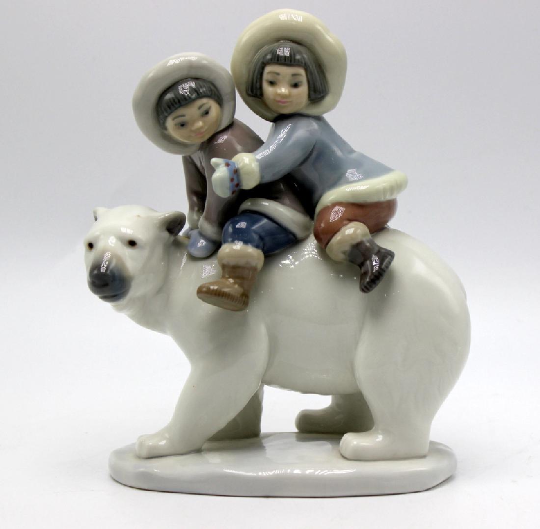Lladro #5353 "Eskimo Riders" Porcelain (1 of 3)