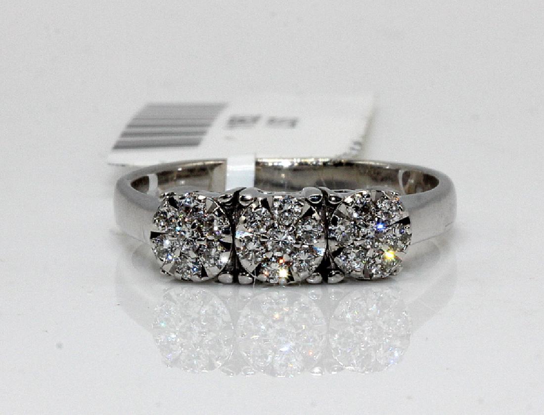 Chimento 18Kt WG & 0.36ct. Diamond Brill Ring: Chimento 18Kt WG & 0.36ct. Diamond Brill Ring. 2.8 dwt. Ring size - 7.