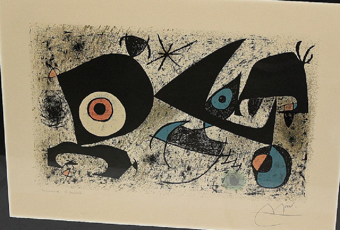 Joan Miro Signed Artist Proof (1 of 5)