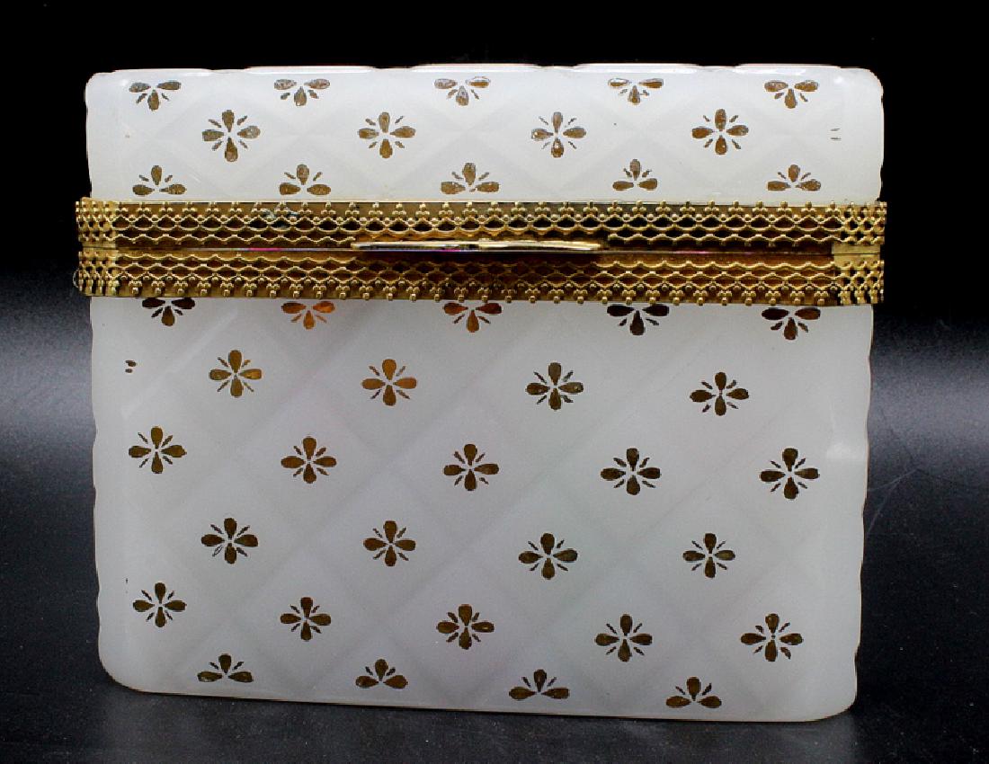 Antique Bronze Mounted Opaline Box (1 of 5)