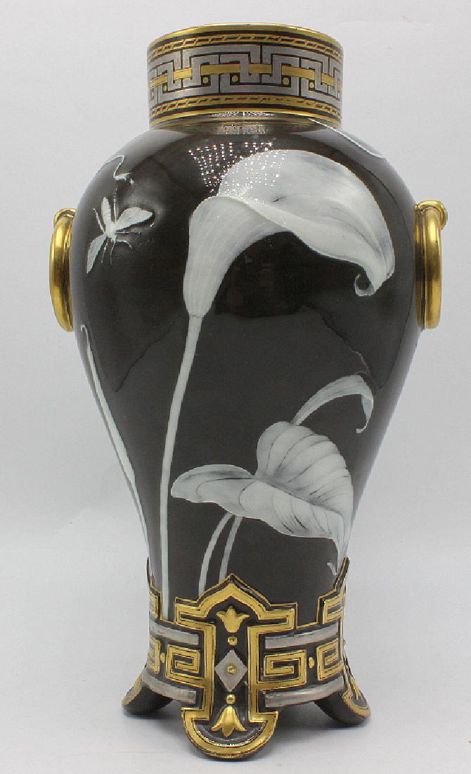 Minton Pate-Sur-Pate Vase Having Floral & Grecian Key (1 of 4)