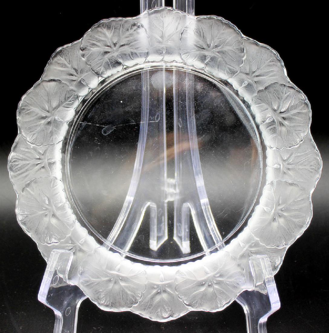 Lalique (3) "Honfleur" Crystal Plates (1 of 4)