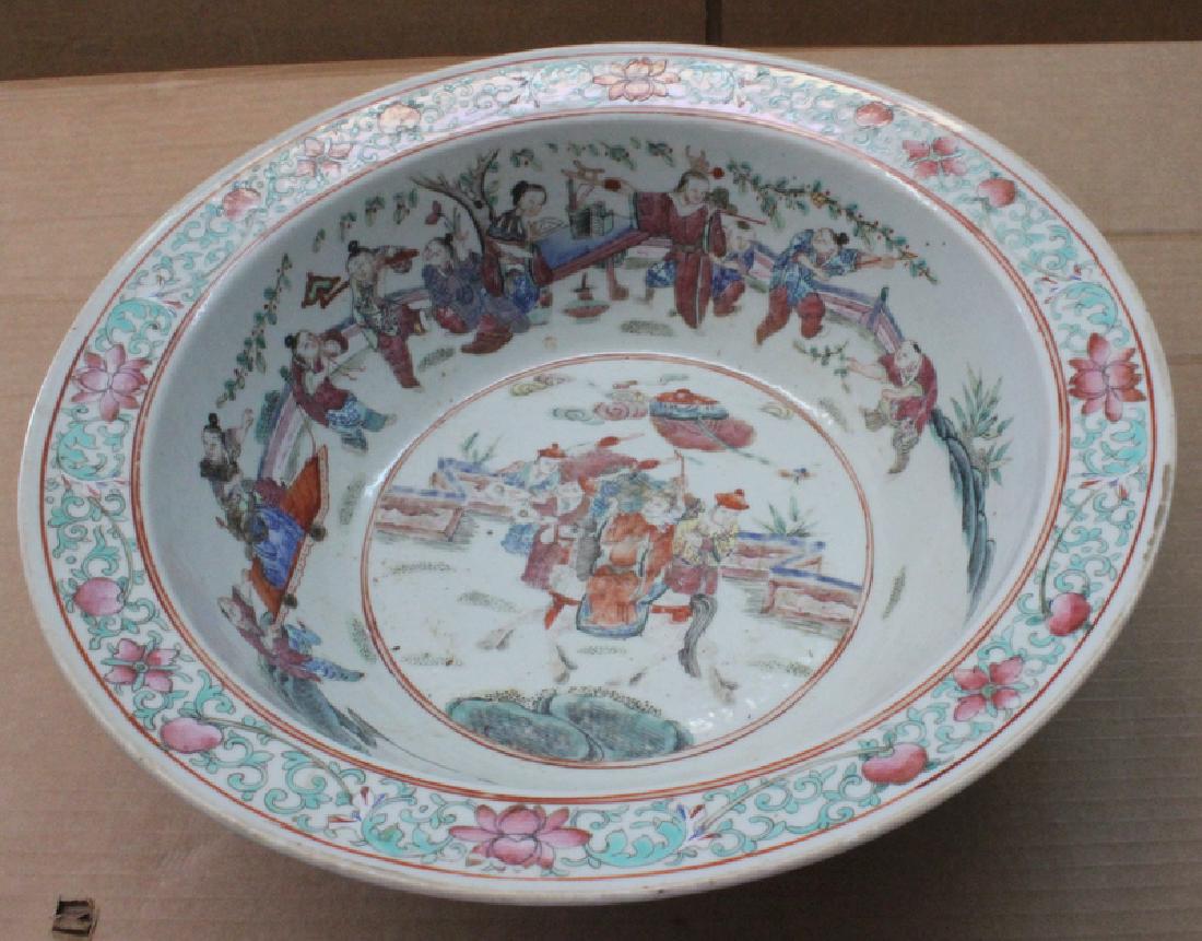 Chinese Ceramic Bowl Decorated with Figures (1 of 3)