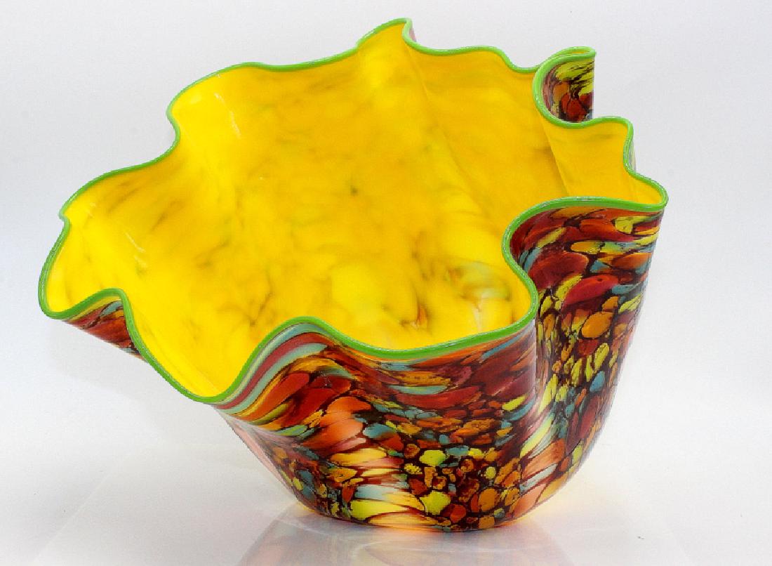 Dale Chihuly (American, b.1941-) Carnival Macchia Bowl (1 of 6)