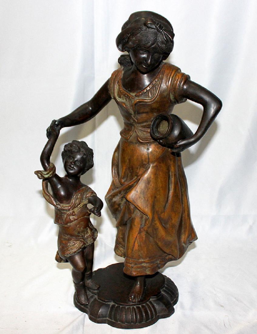 Bronze Group of Mother & Child (1 of 5)