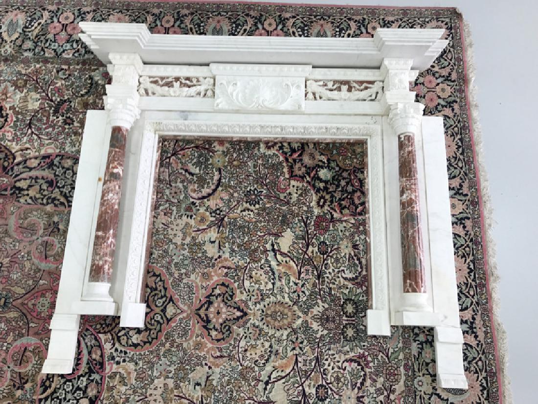 Impressive Adam Style Marble Column Fireplace Chimney (1 of 9)