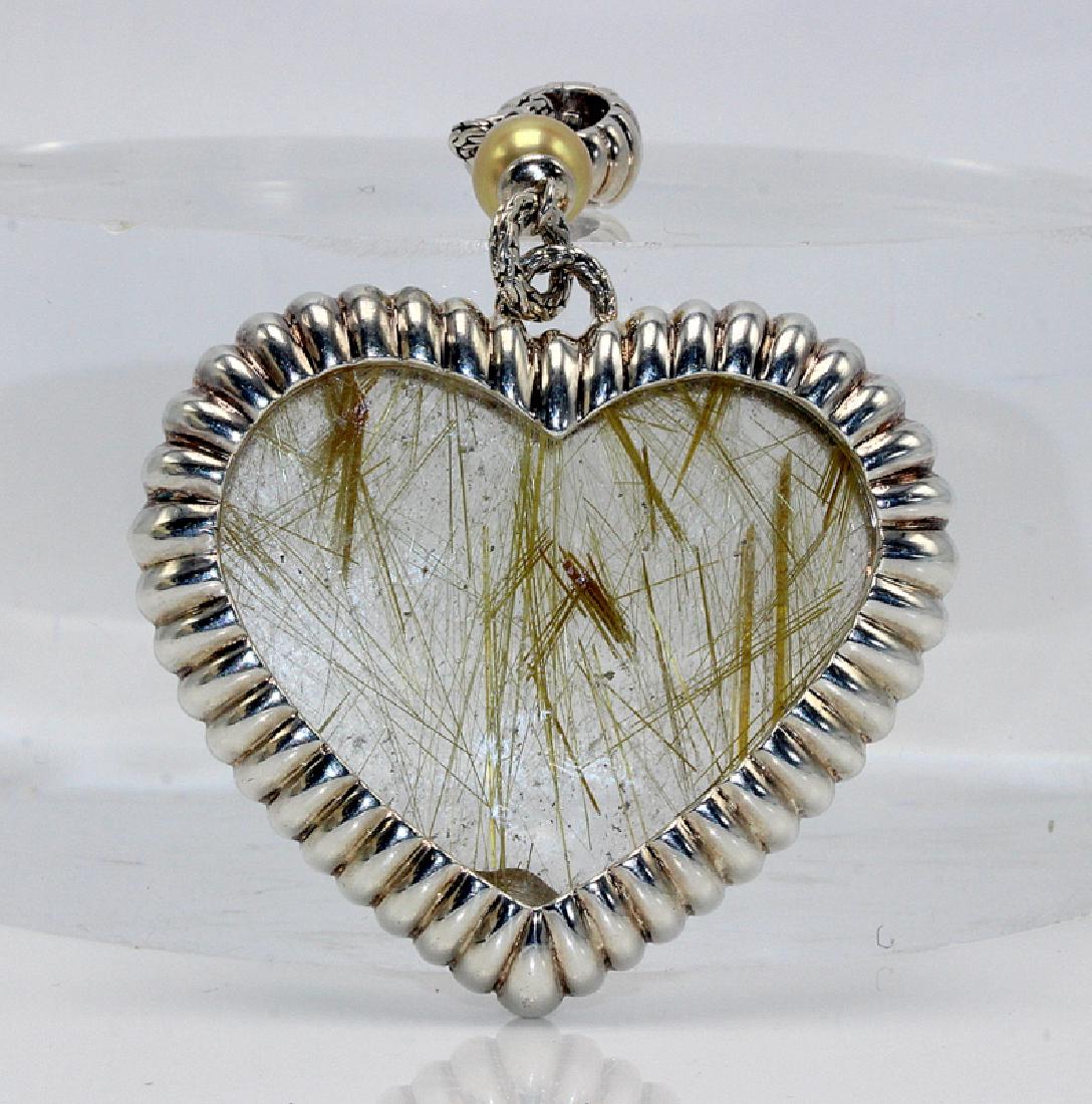 John Hardy Sterling Silver & Quartz Heart Shaped (1 of 4)