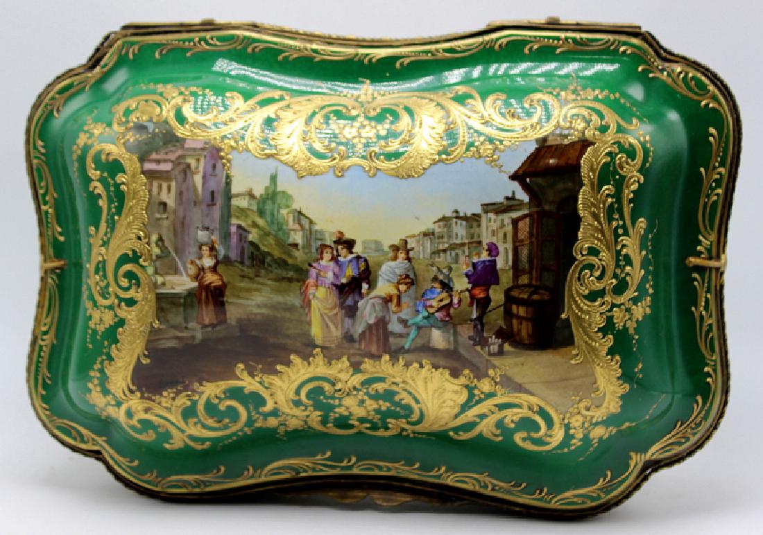 Large Sevres Porcelain Bronze Mounted Artist Signed, (1 of 7)