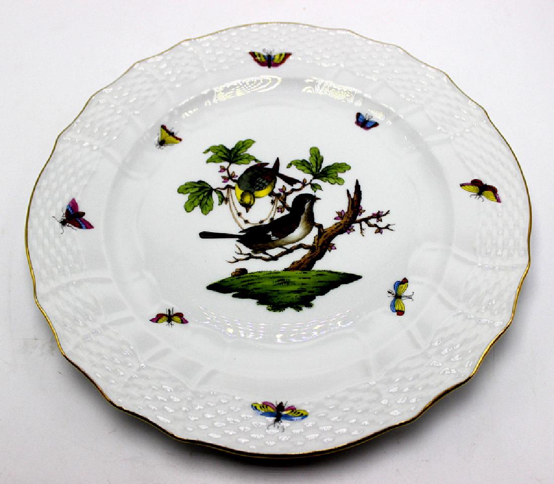 Herend (10) "Rothschild" Pattern Dinner Plates (1 of 4)