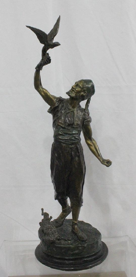 After P.J. Mene "Falconer" Polychrome Bronze F. (1 of 7)