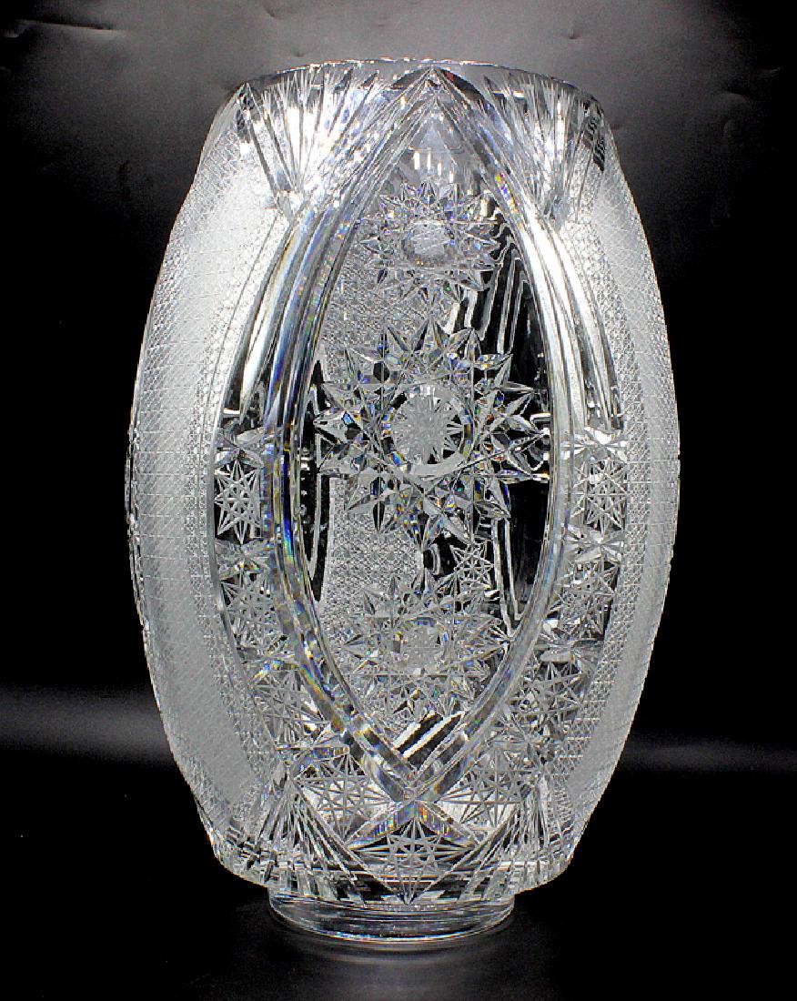 Large Cut Glass Vase (1 of 4)