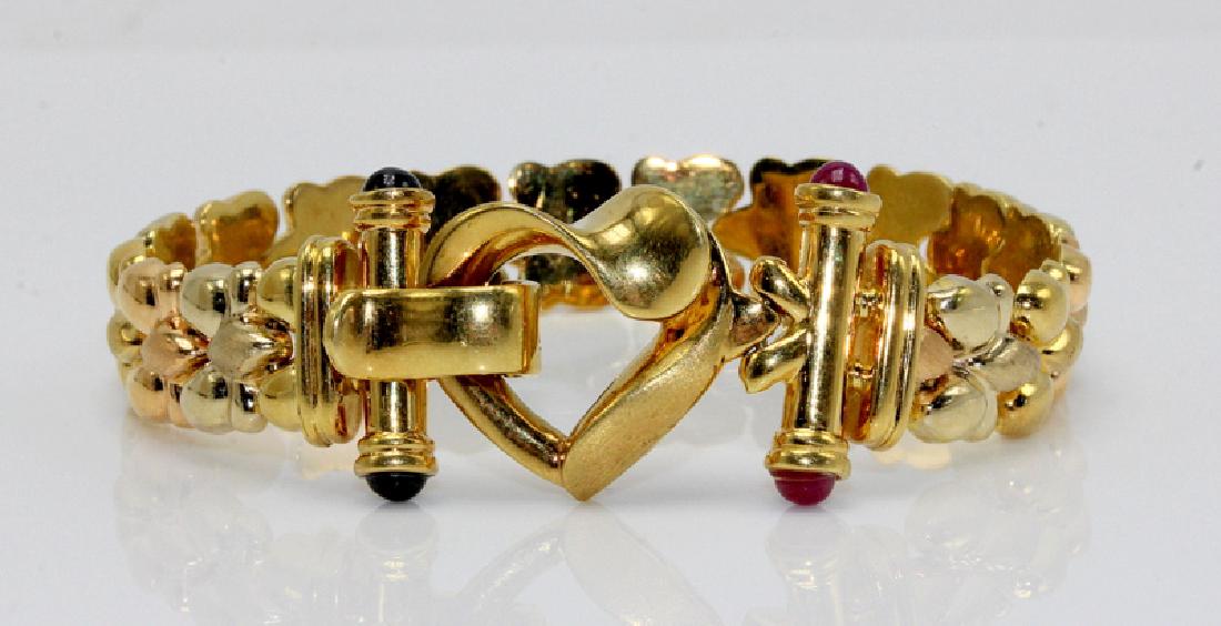 18Kt YG Designer Bracelet (1 of 2)