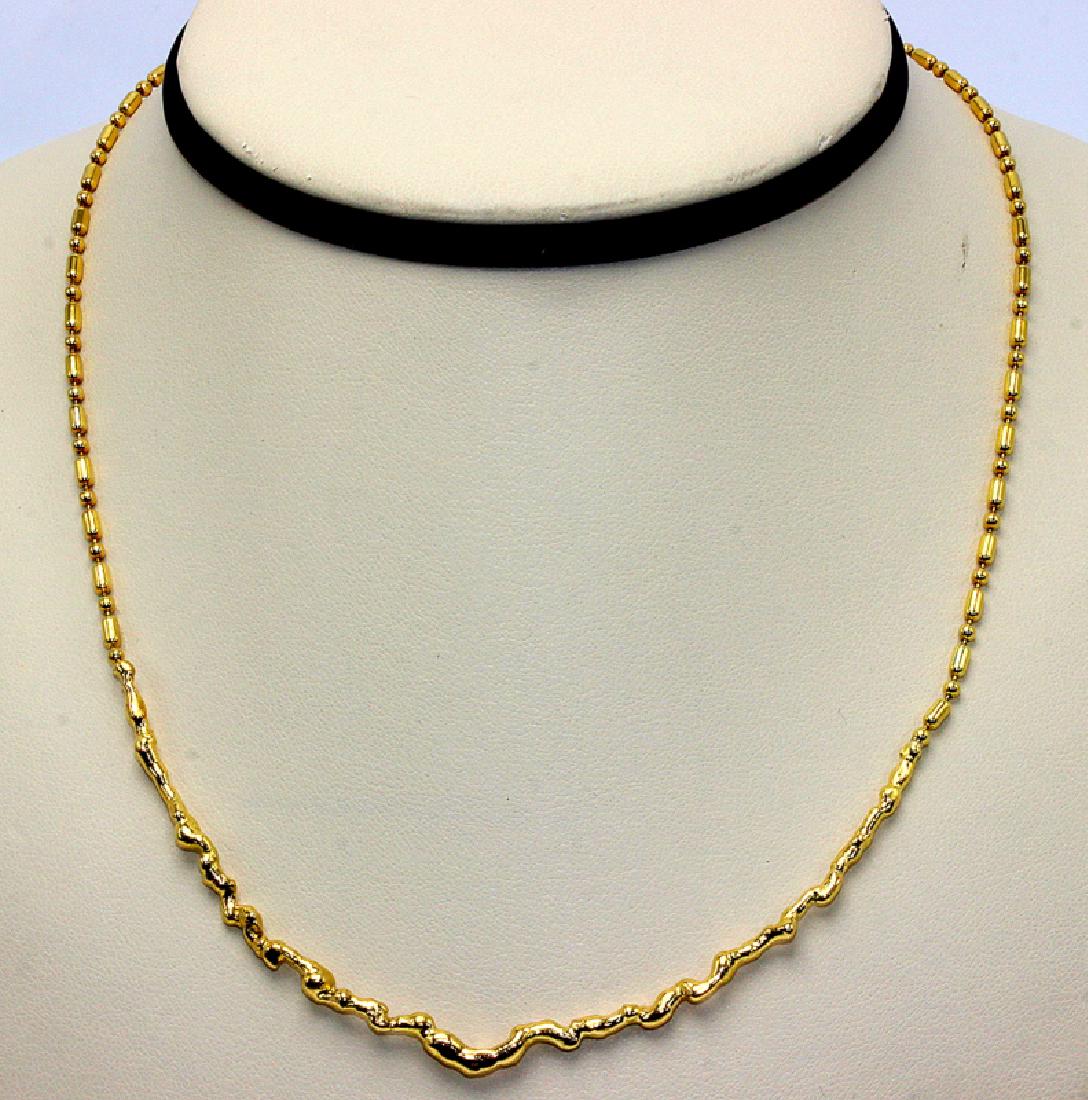 18Kt YG Designer Necklace (1 of 2)