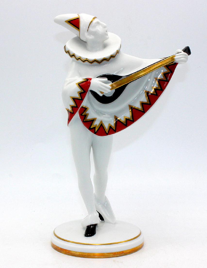 Goebel Germany "Ministrel" Porcelain Figure: Goebel Germany "Ministrel" Porcelain Figure. 9" high x 5 1/2" wide. With original box.