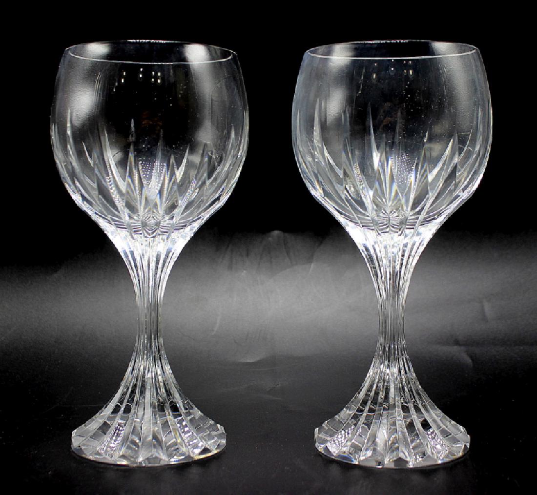 Baccarat "Massena" (6) Claret Wine Glasses: Baccarat "Massena" (6) Claret Wine Glasses. 6 1/2" high. With original box.