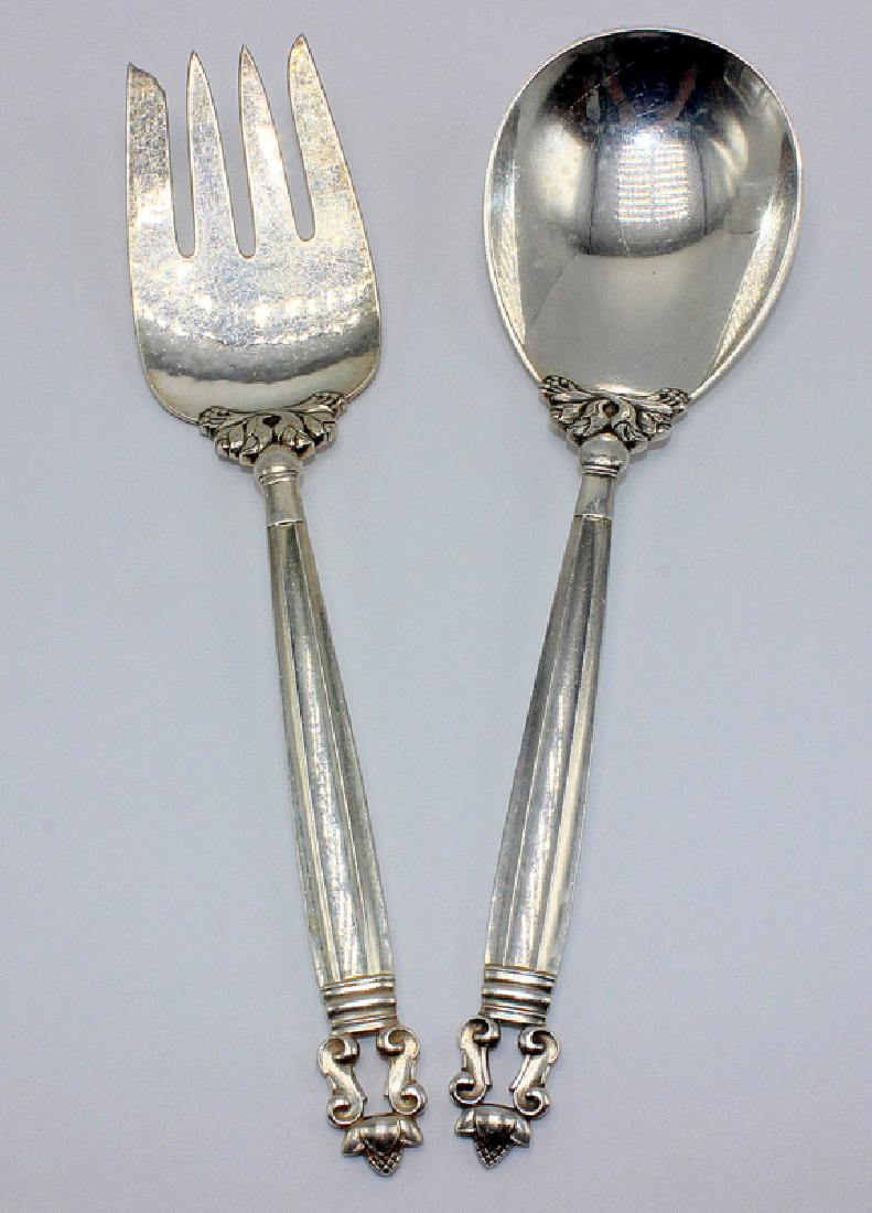 Georg Jensen "Acorn" (2) Serving Pieces (1 of 3)