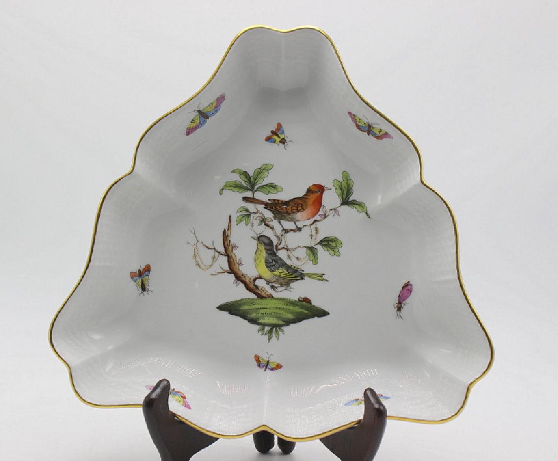 Herend "Rothschild" Triangular Bowl (1 of 3)