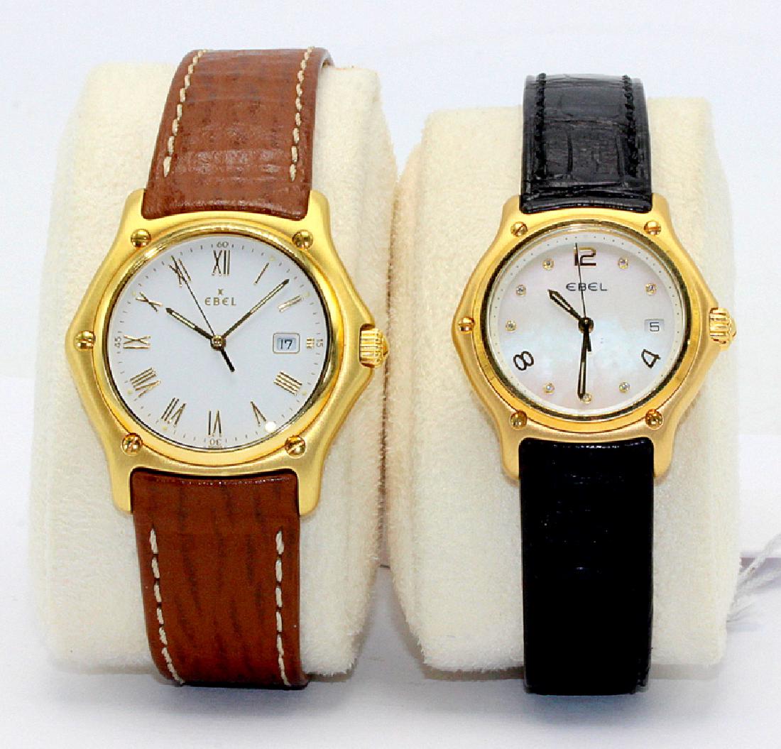 Ebel 18Kt YG Mens & Ladies 1911 Watches (1 of 8)