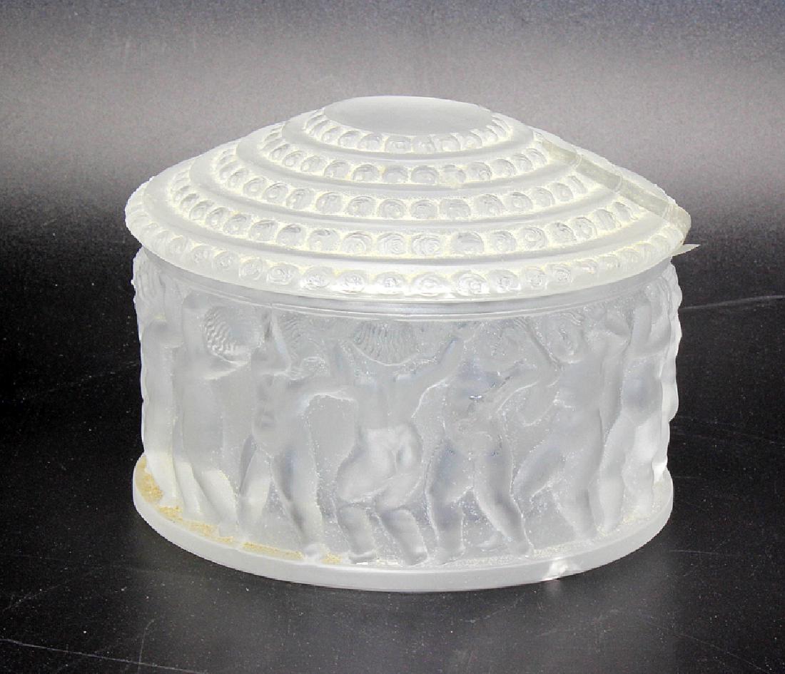 Lalique "Enfants" Crystal Powder Box (1 of 4)