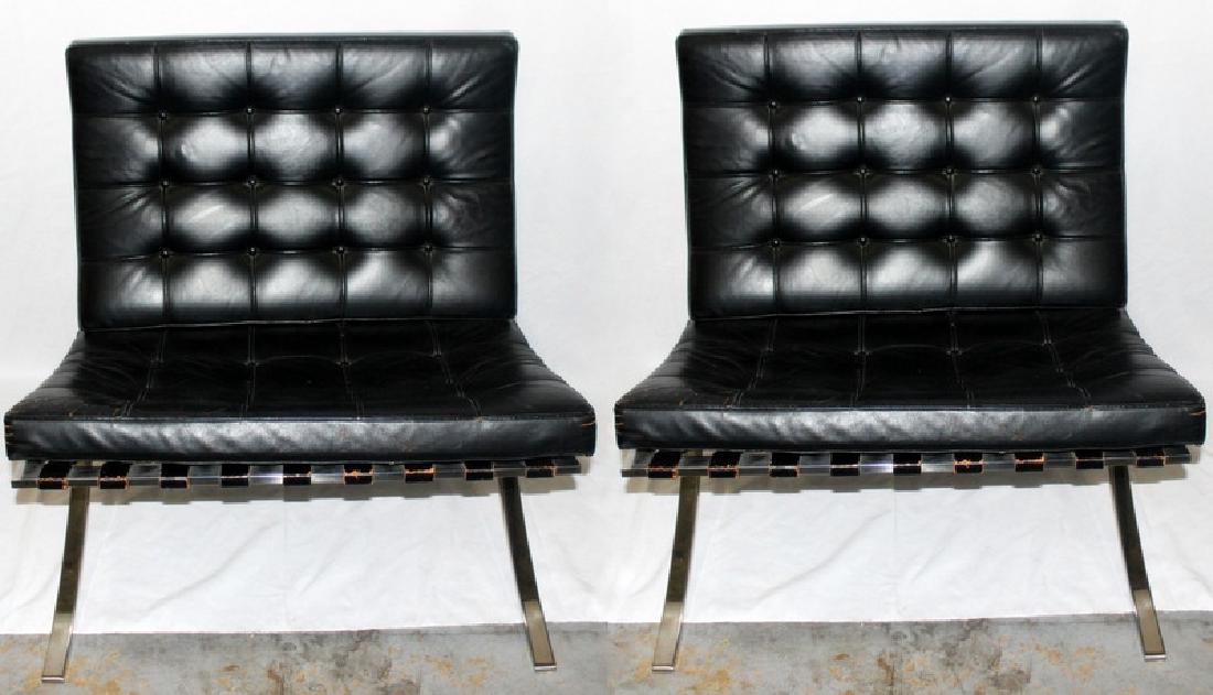 Knoll Barcelona Chairs: Knoll Barcelona Chairs. 29.5" w x 30" h x 18" d.