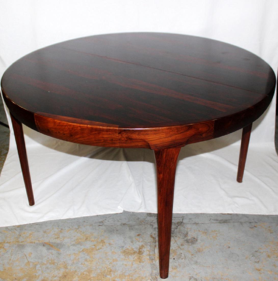 Niels Otto Moller Rosewood Dining Table: Niels Otto Moller Rosewood Dining Table. 28.5" h x 47" d.