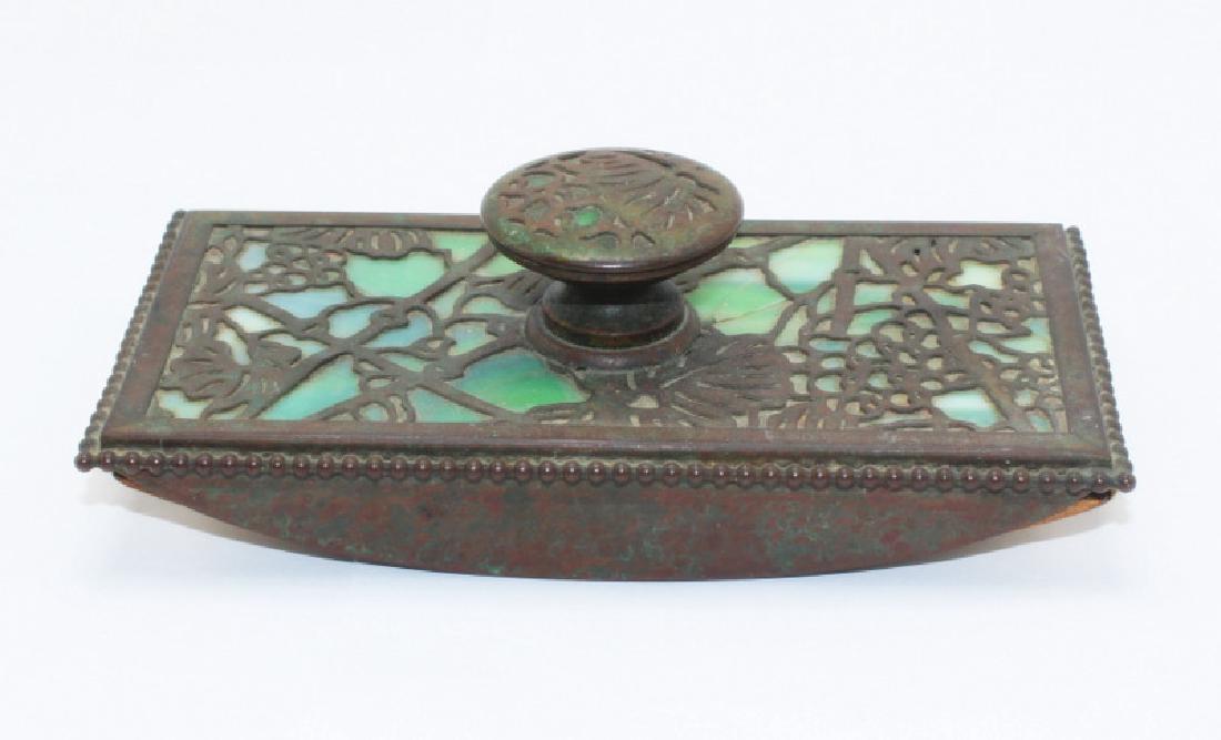 Tiffany Studios "Grapevine" Blotter: Tiffany Studios "Grapevine" Blotter. 6" w x 1.75" h.
