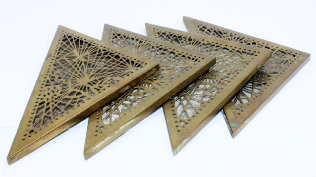 Tiffany Studios "Pine Needle" Desk Corners (1 of 1)