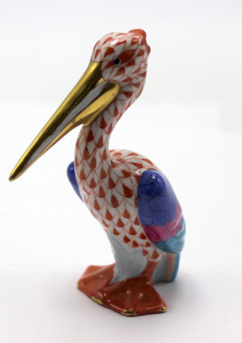 Herend Fishnet Pelican in Rust (1 of 1)