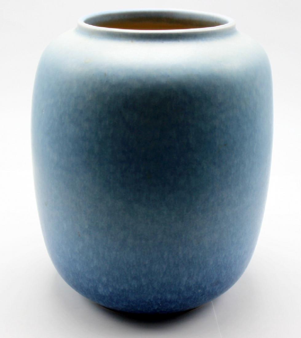 Roseville Rozane Pattern Vase in Blue (1 of 1)