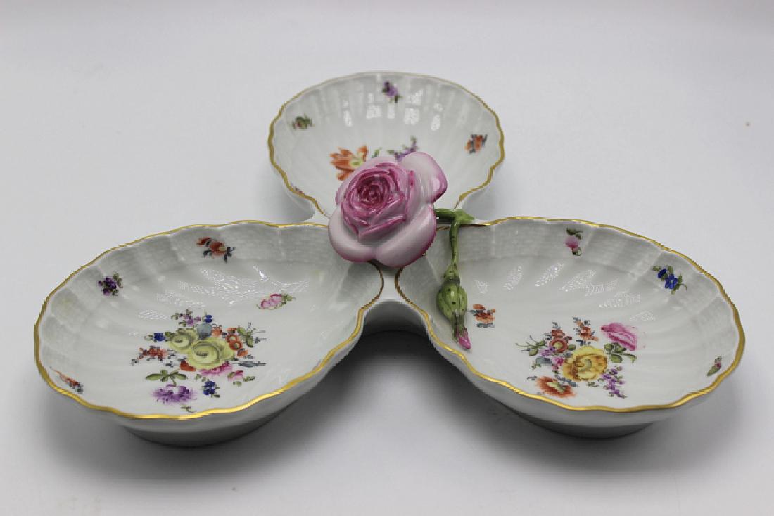 Herend Three Part Relish Dish (1 of 3)