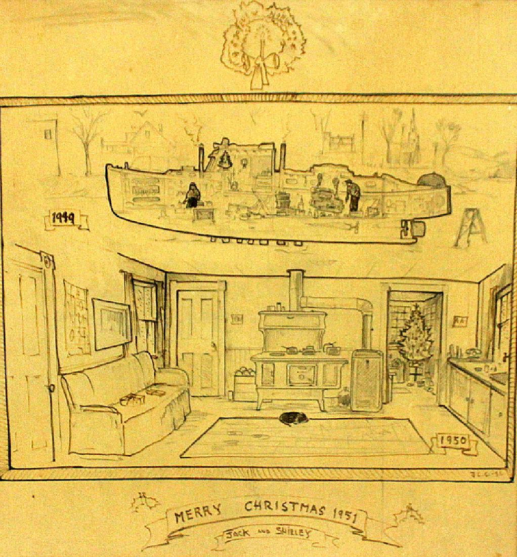 Jack Gray (Canadian, b.1927-1981) Etching (1 of 4)