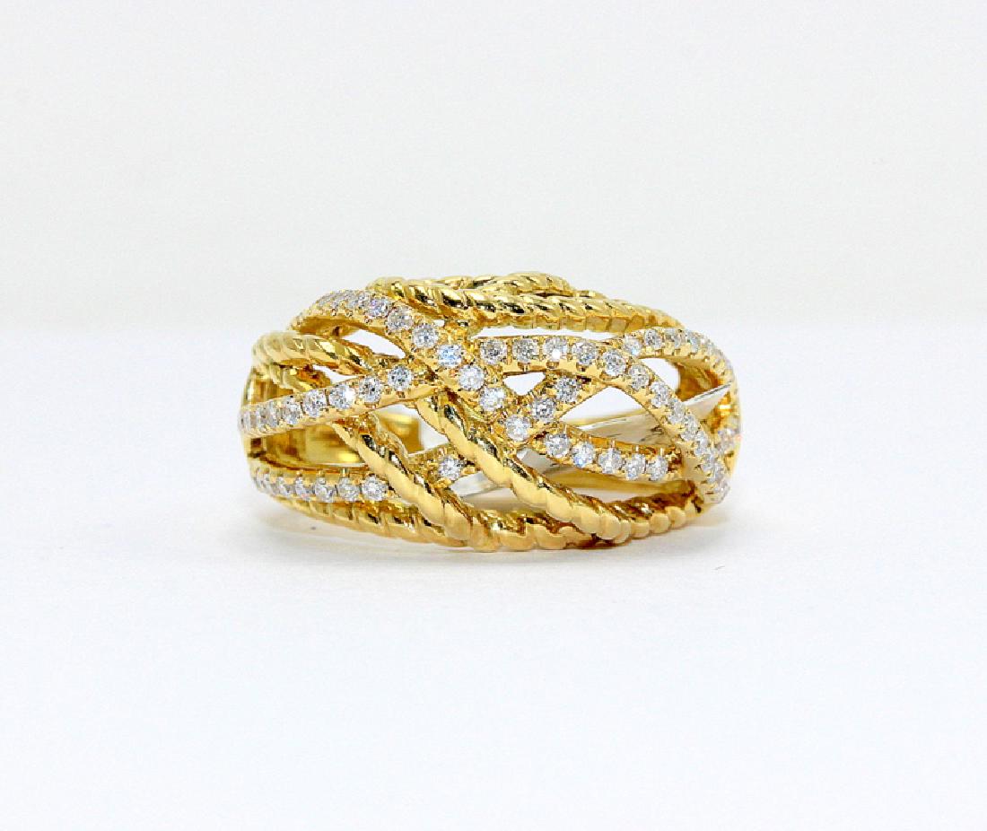 18Kt YG & 0.51ct. Diamond Ring (1 of 3)