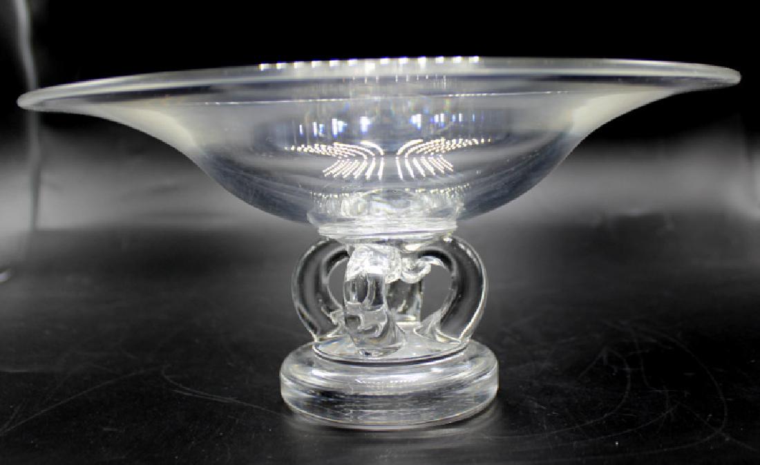 Steuben Glass Footed Bowl (1 of 1)
