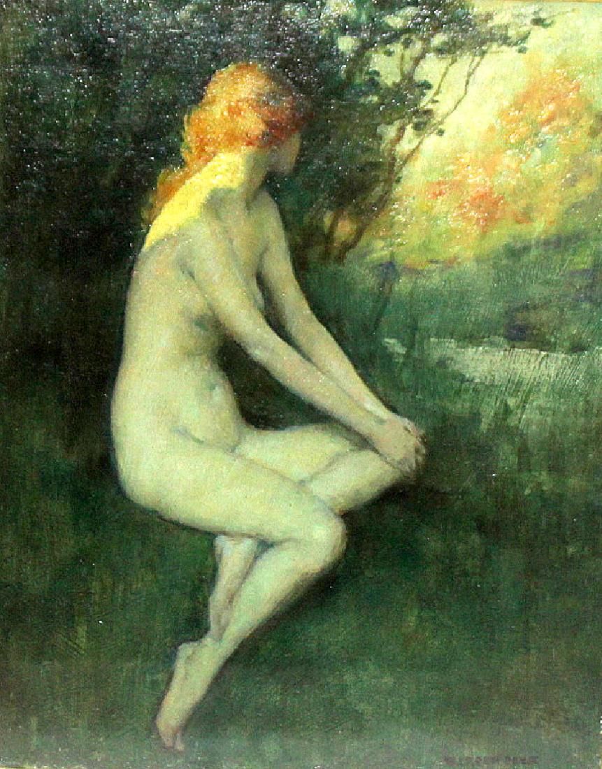 Warren Davis (American, b.1865-1924) Oil on Board (1 of 2)