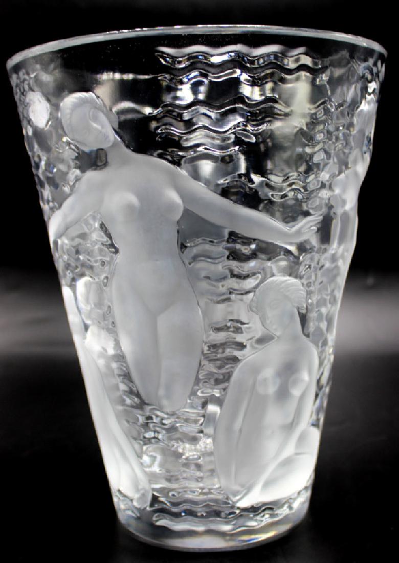 Lalique "Ondines" Crystal Vase (1 of 1)