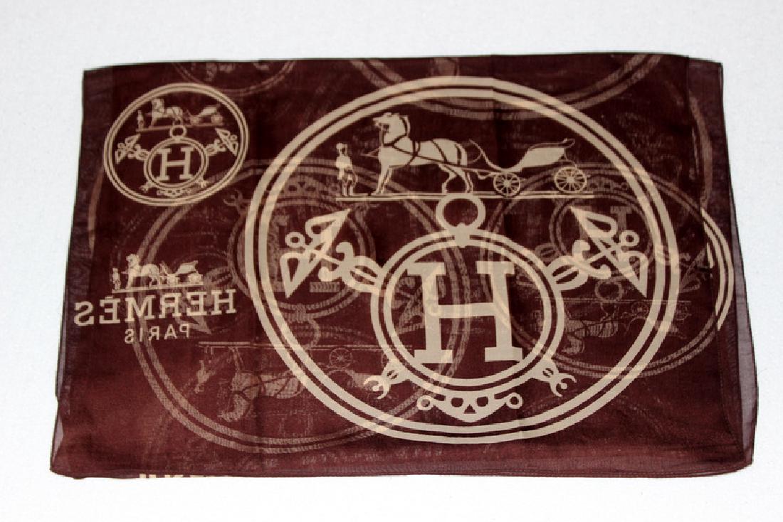 Hermes Paris 100% Silk Bandana Scarf (1 of 1)