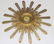 Italian Gold Leaf Starburst Clock