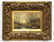 Antique S. William Oil Painting on Canvas & Hand Carved
