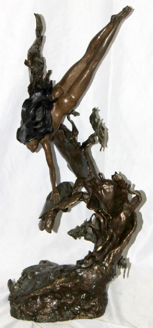 Mark Hopkins "Sea Maiden" Bronze Sculpture: Mark Hopkins "Sea Maiden" Bronze Sculpture. 23" h.